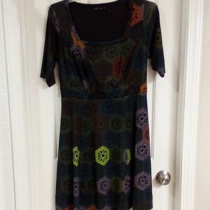 Elegant Multicolor Midi Dress